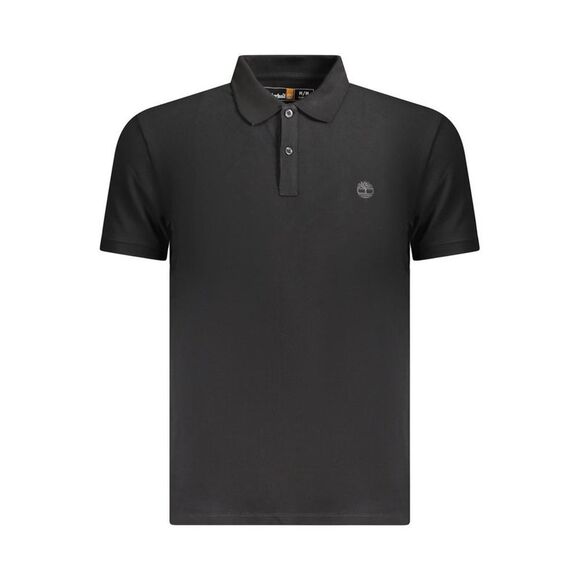 Timberland Black Cotton Men Polo Men's Shirt